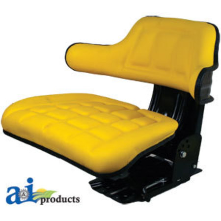 A & I PRODUCTS Flip-Up Seat, Wrap Around Back, YLW 22.25" x18" x9.5" A-WF222YL